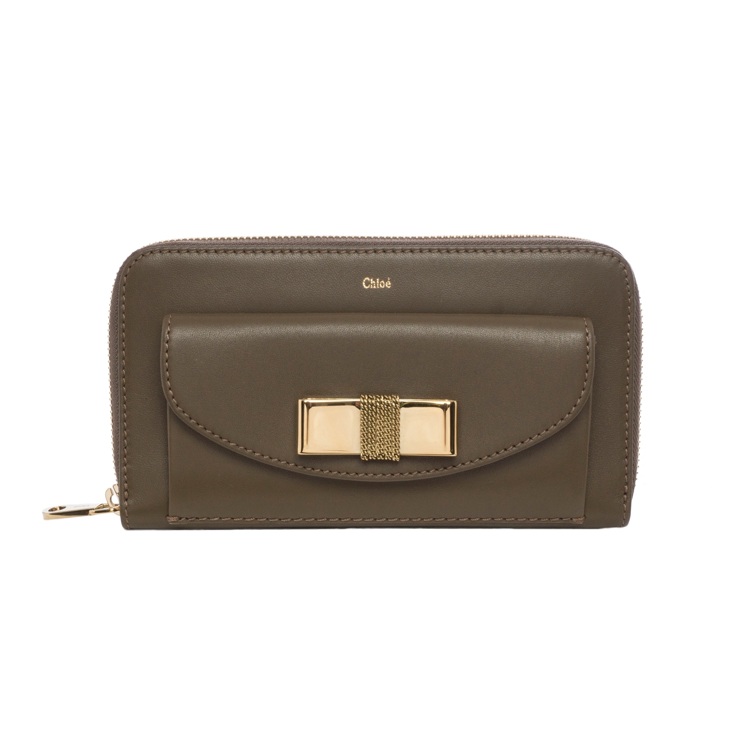 Chloe Olive Bobbie Zip Around Bow Wallet