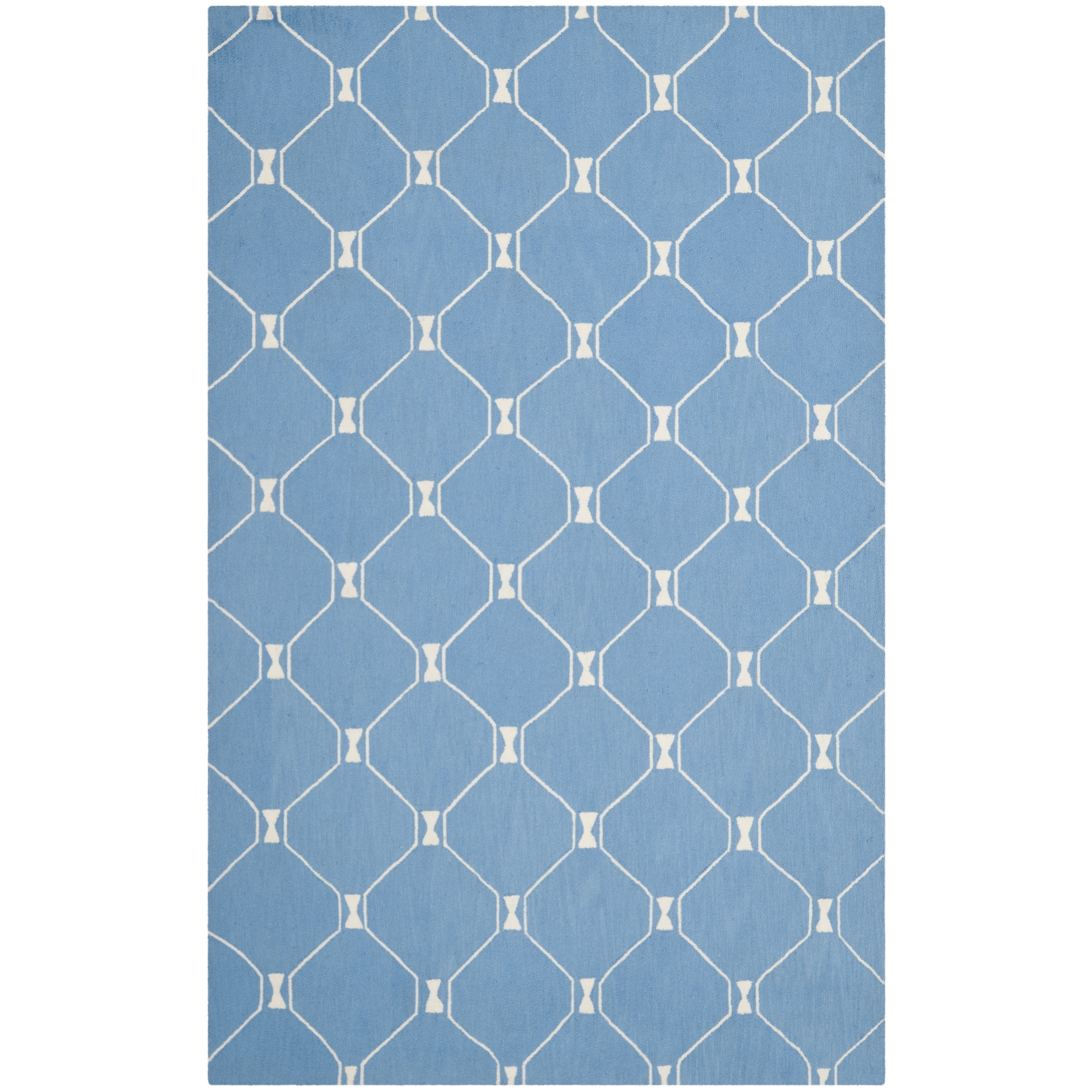 Isaac Mizrahi By Safavieh Island Lattice Blue Wool Rug (8 X 10)