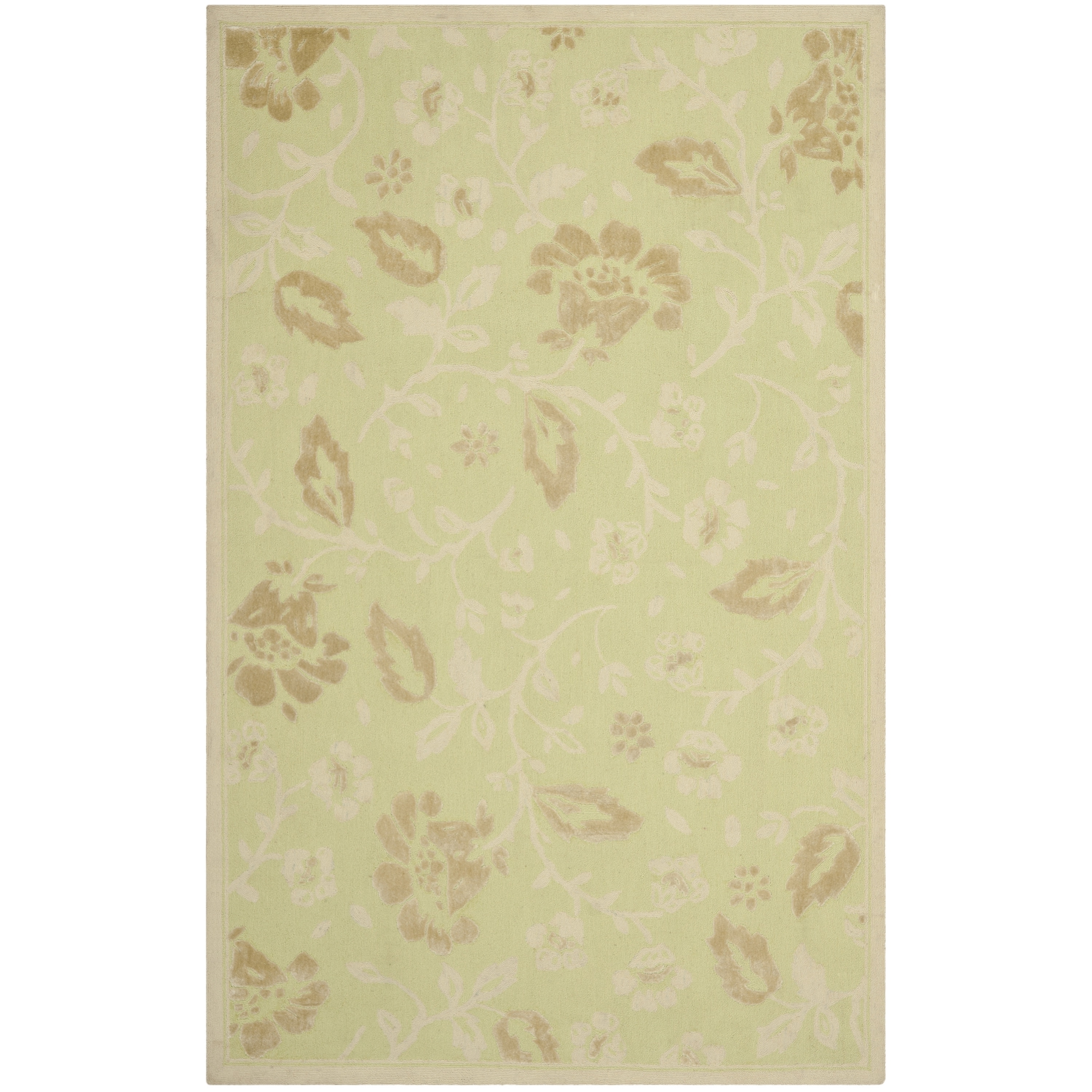 Isaac Mizrahi By Safavieh Modern Nomad Green/ Brown Wool Rug (8 X 10)