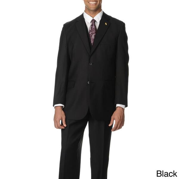 STACY ADAMS Mens 4-Piece Notch Lapel Plaid Vested Suit with 2 Pants
