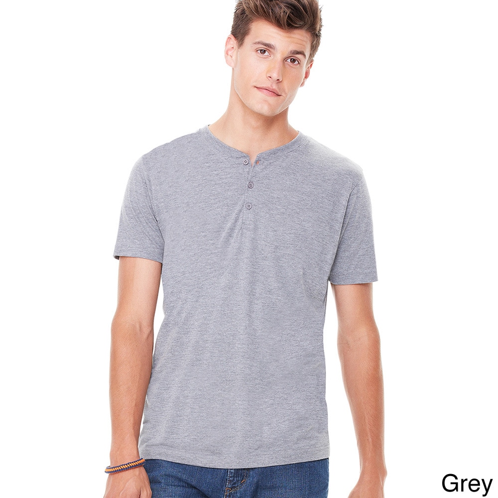 Canvas Mens Short Sleeve Henley Shirt