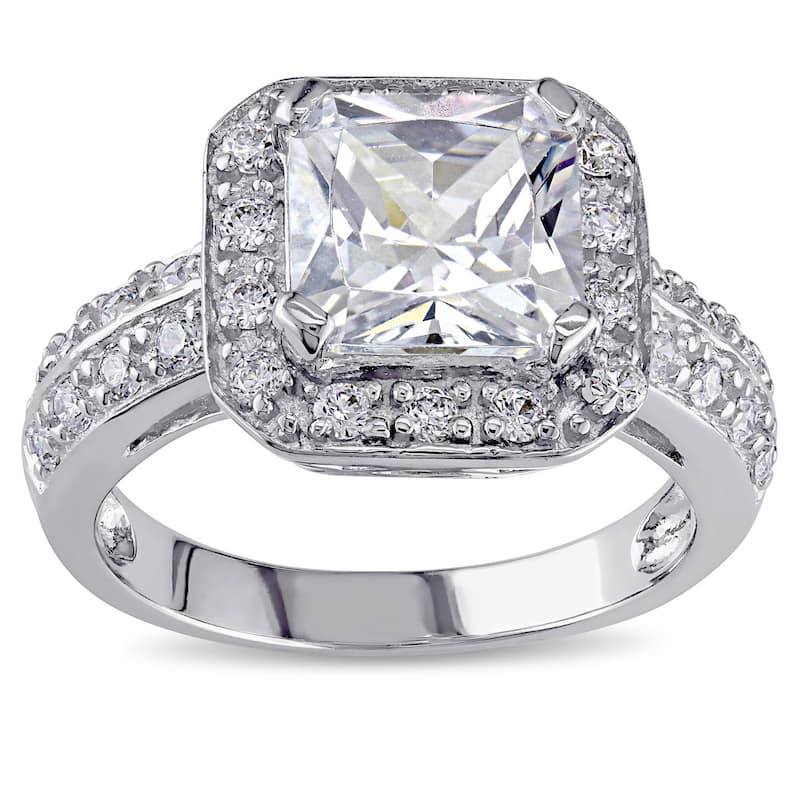 Miadora Sterling Silver Cubic Zirconia Ring - 5.5