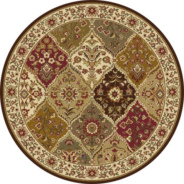 Safavieh Lyndhurst Collection Traditional Ivory/ Ivory Rug (5 3 Round