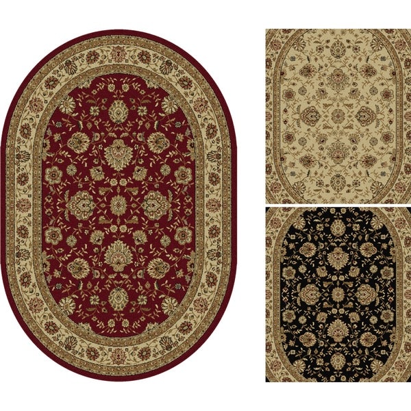 Alise Rhythm Oval Traditional Area Rug (67 x 9 6 Oval)