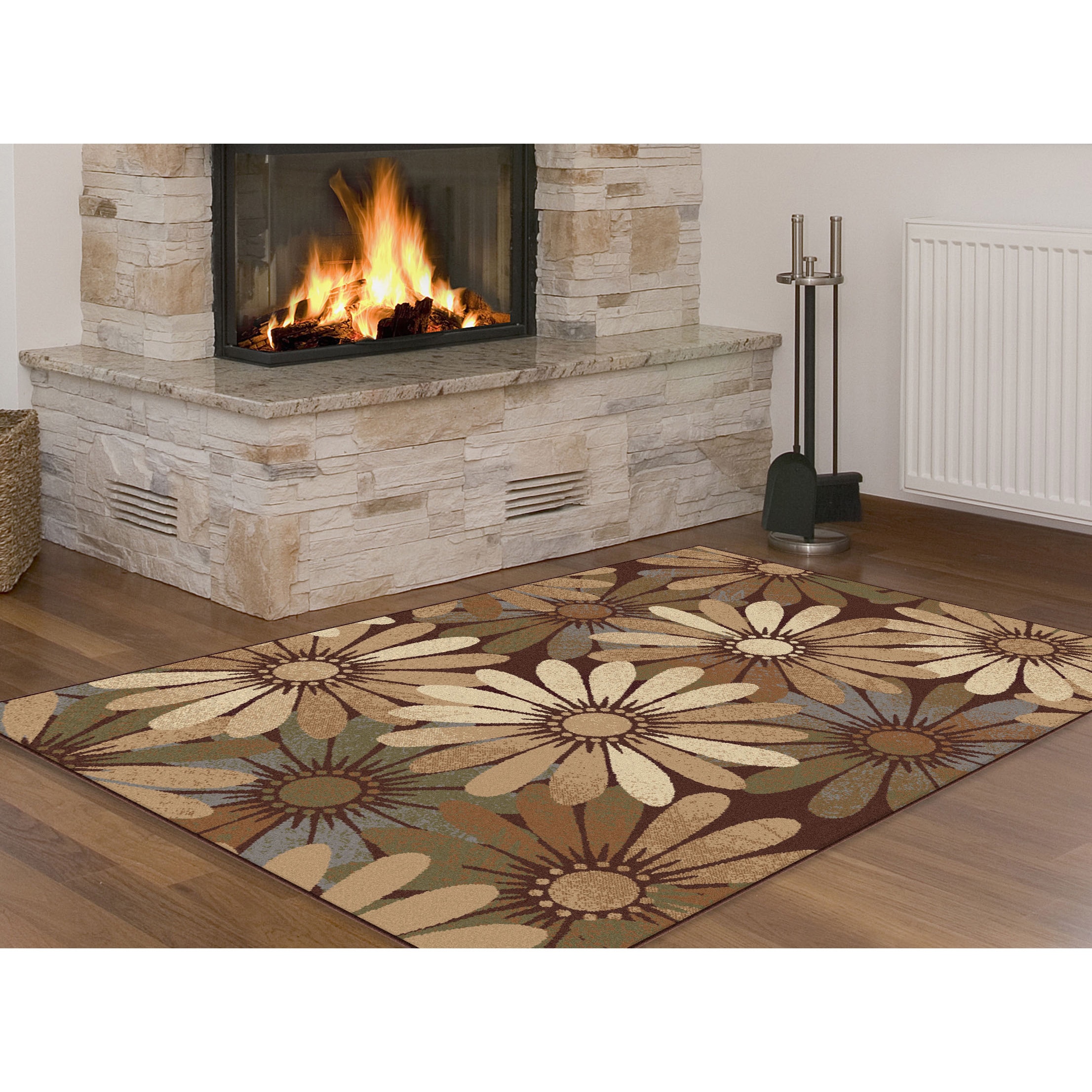 Rhythm 105350 Multi Contemporary Area Rug (5 X 7)