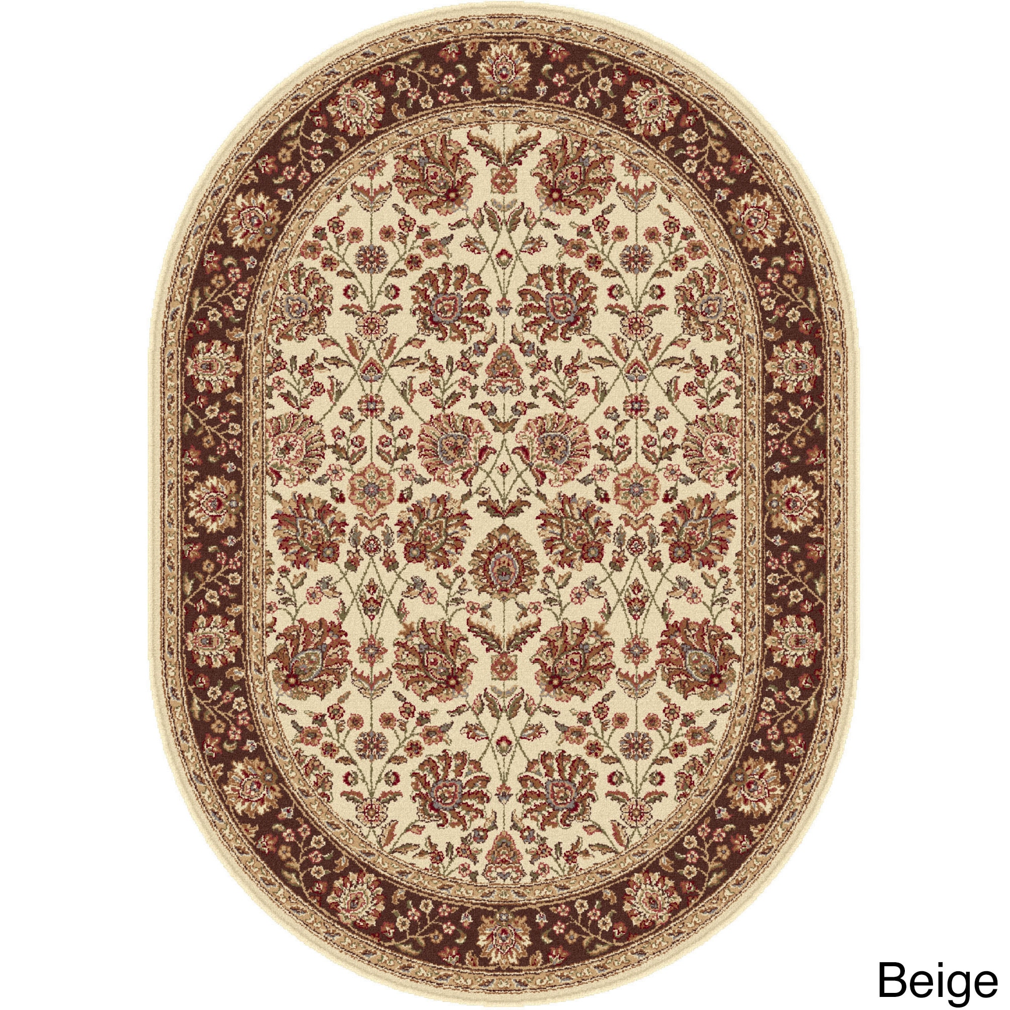 Rhythm 105332 Transitional Area Rug (6 7 X 9 6 Oval)