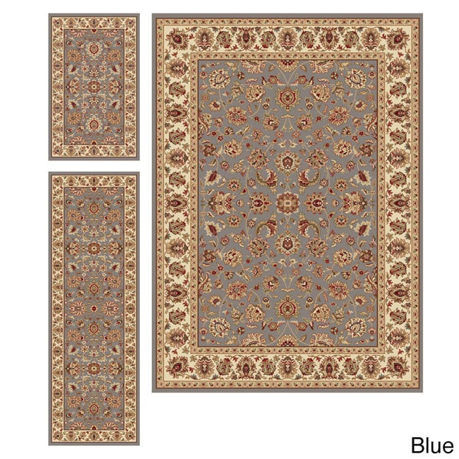 Rhythm 105370 3 piece Traditional Area Rug Set