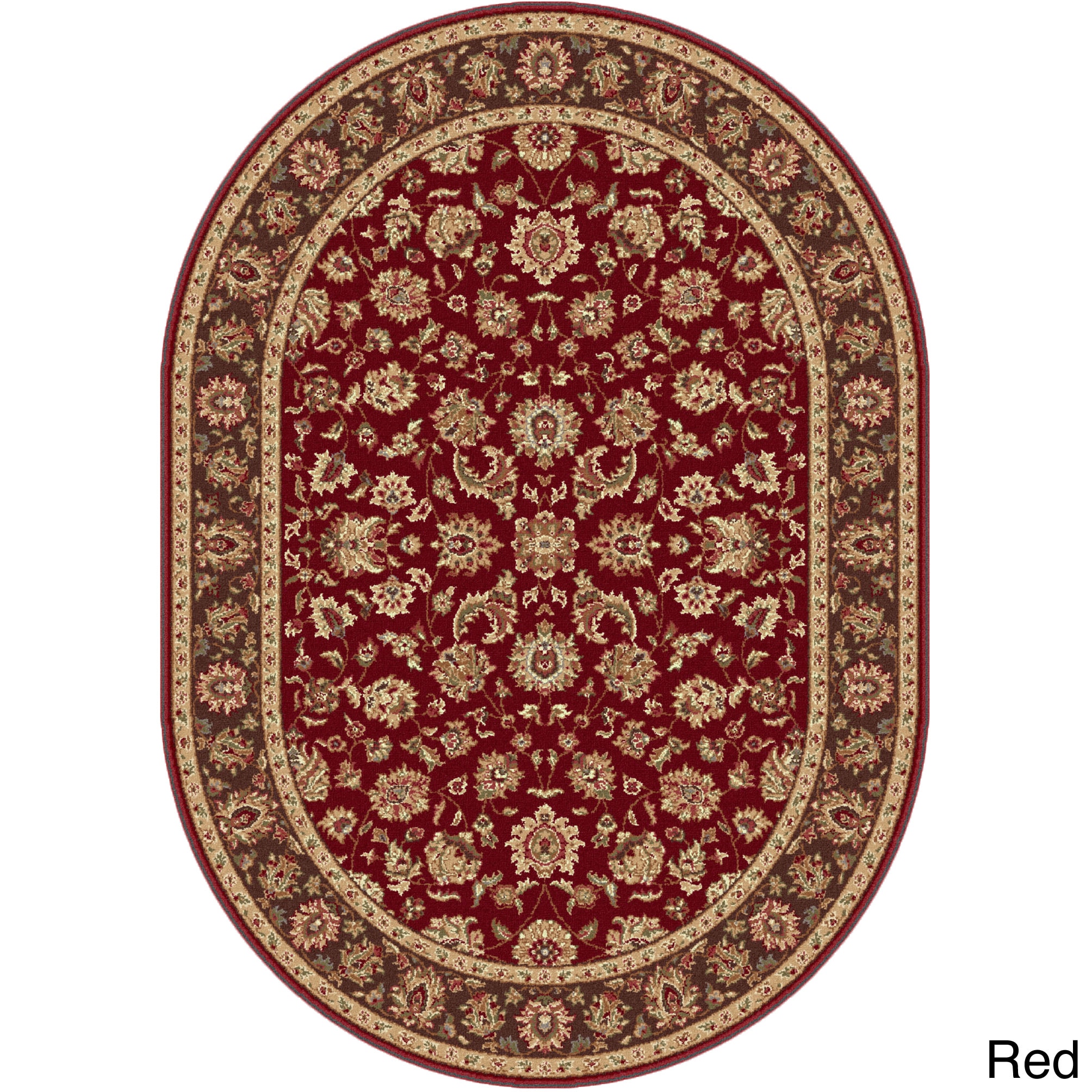 Rhythm 105370 Traditional Area Rug (5 3 X 7 3 Oval)