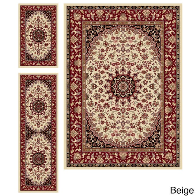 Rhythm 105390 3 piece Transitional Area Rug Set