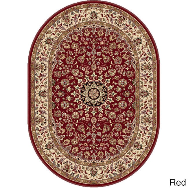 Rhythm 105390 Transitional Area Rug (5 3 X 7 3 Oval) (Varies based on option selectedSecondary Colors Beige, black, green, blueShape OvalTip We recommend the use of a non skid pad to keep the rug in place on smooth surfaces.All rug sizes are approximat