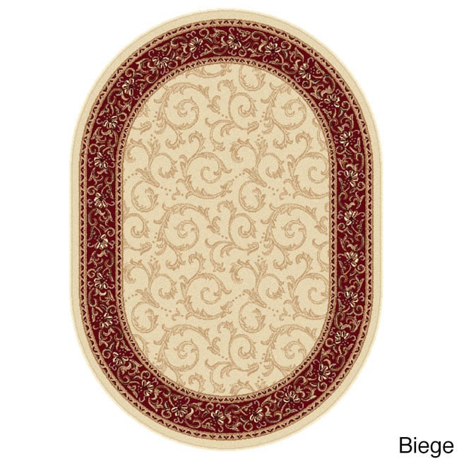 Rhythm 105400 Oval Transitional Area Rug (53 X 73 Oval)