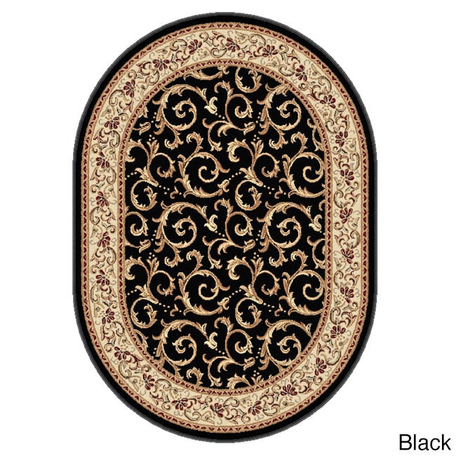 Rhythm 105400 Oval Transitional Area Rug (53 X 73 Oval)