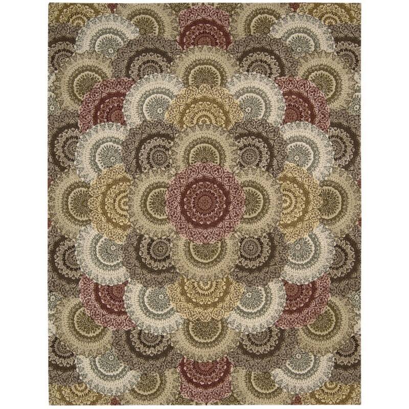 Nourison Hand-tufted Area Rug - 9'9" x 13'9" - Blue/Grey - Rectangle