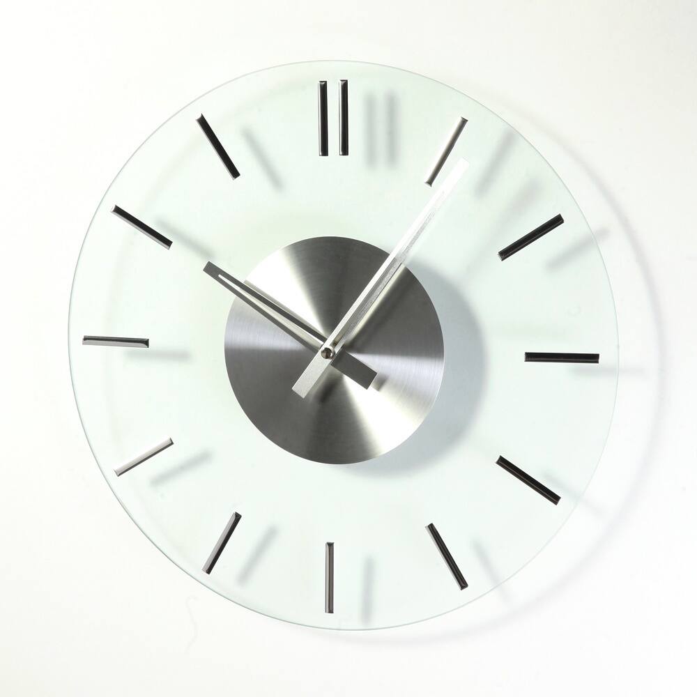 Hans Andersen Home Mid-Century Style Glass Clock