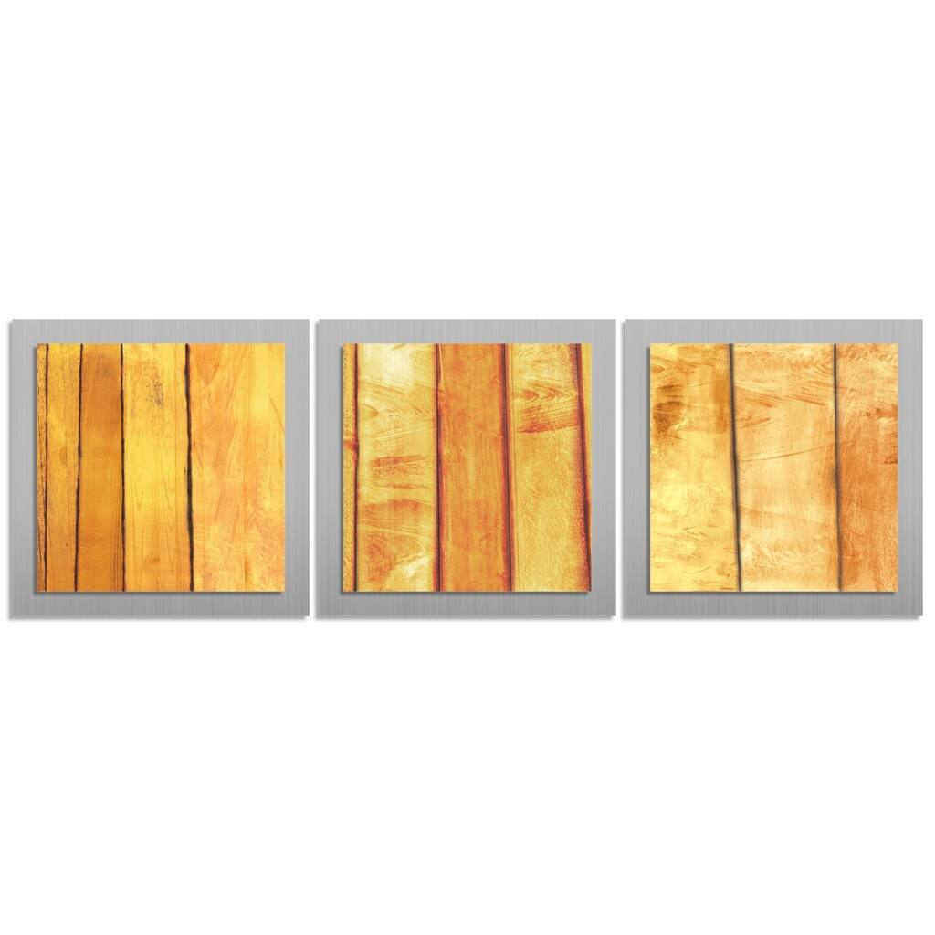 Metal Art Studio 'Autumn Essence' Layered Modern Metal Wall Art