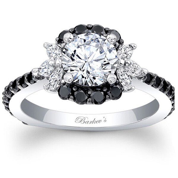 Shop Barkev's Designer 14k White Gold 1 1/2ct TDW Black and White ...