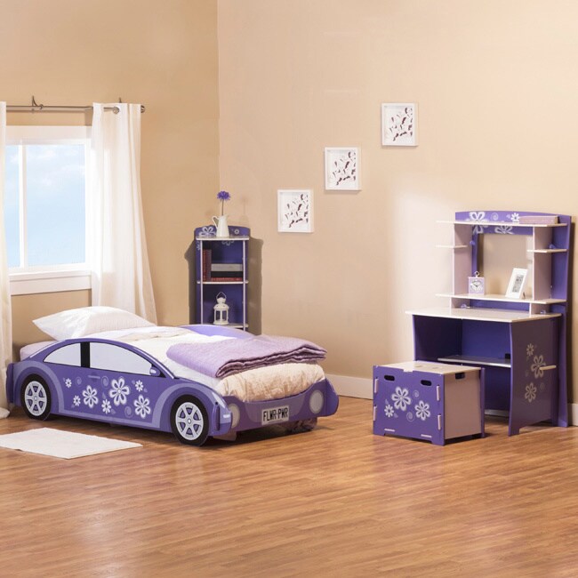 Rst Brands Legare Flower Power Purple 4 piece Bedroom Set Purple Size Twin