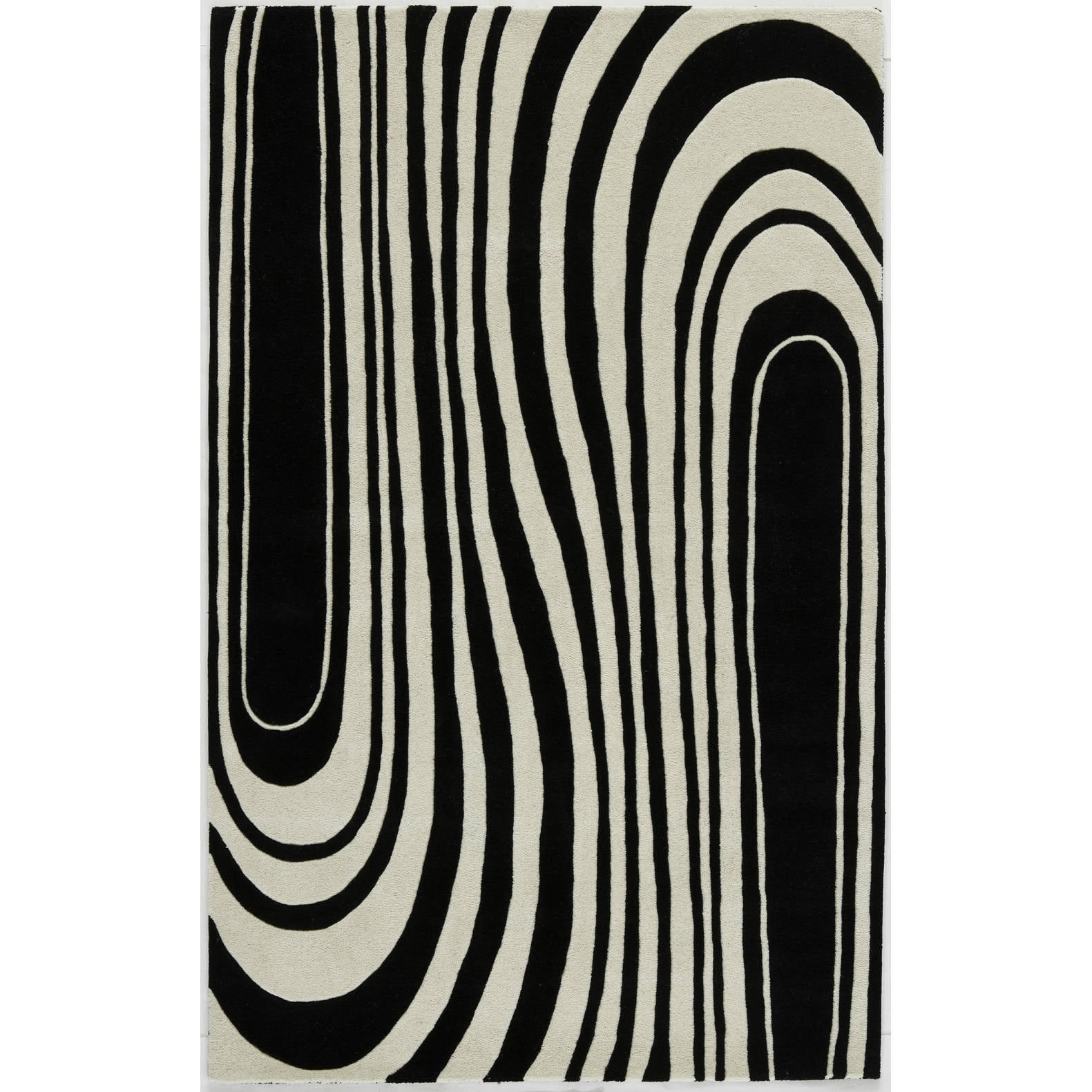 Flores Zebra Premium Wool Area Rug (5 X 8))