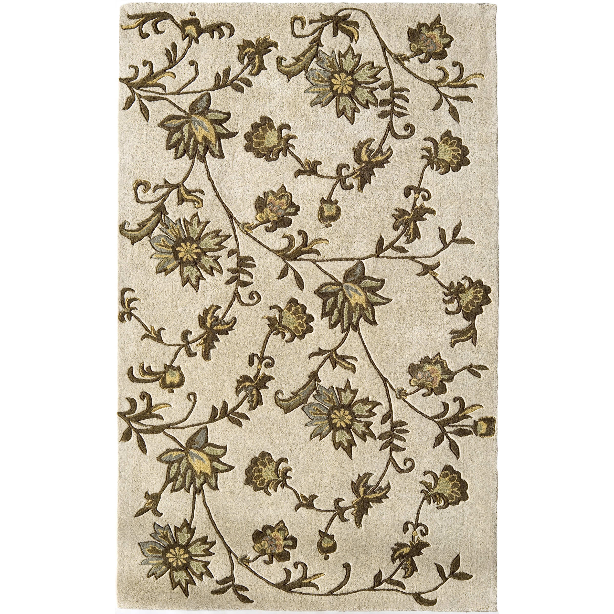 Pacific Almond Premium Wool Area Rug (5 X 8)