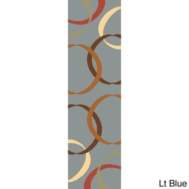 Torino Ribbons Contemporary Runner Rug (23 X 710)