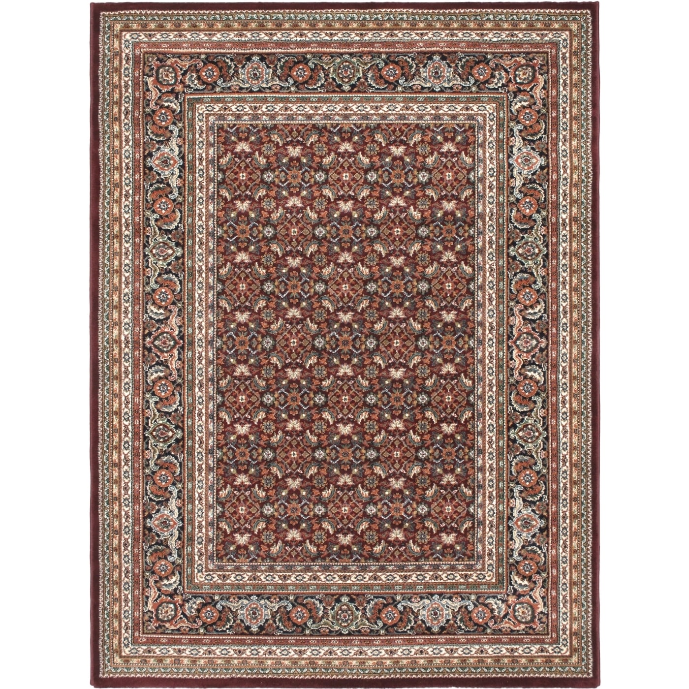 Medallion Red Area Rug (56 X 76)