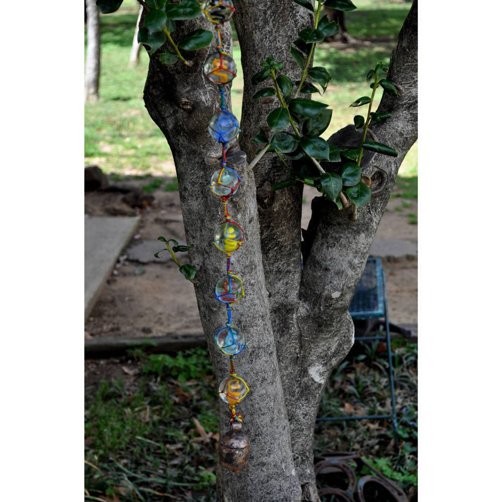 Handmade String of Marbles Wind Chime (India)