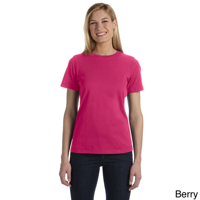 Bella Bella Womens Missy Jersey Crew Neck T shirt Red Size XXL (18)