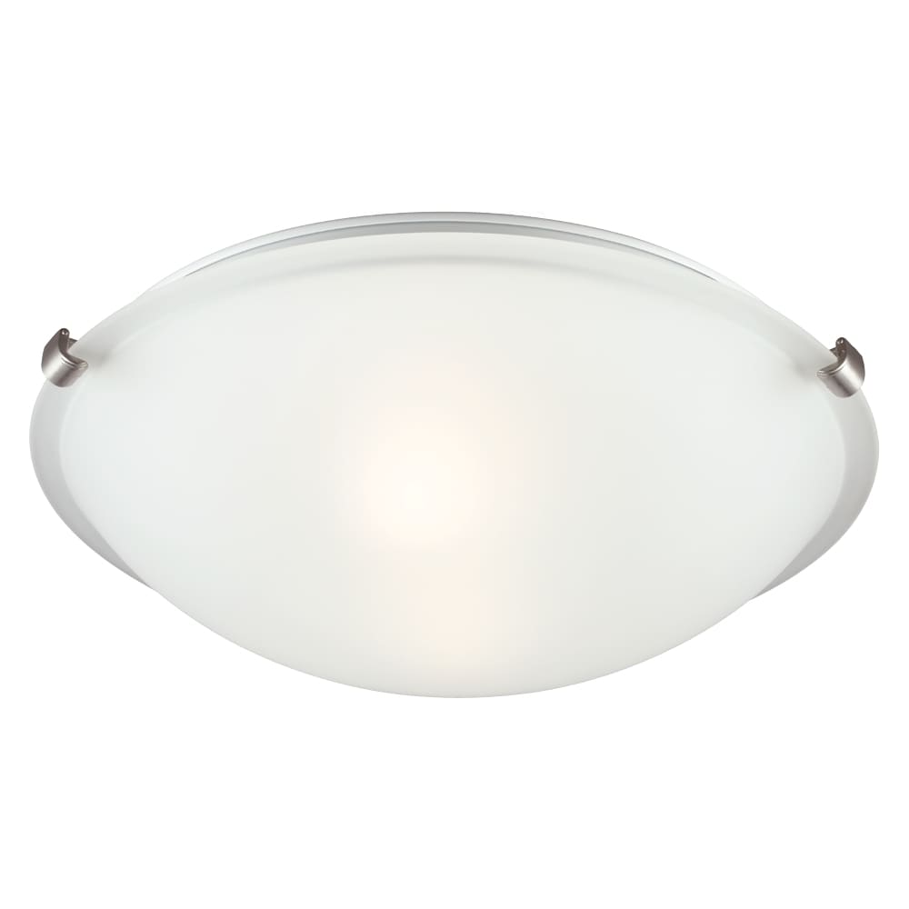 2 light Brushed Nickel Ceiling Flush Mount