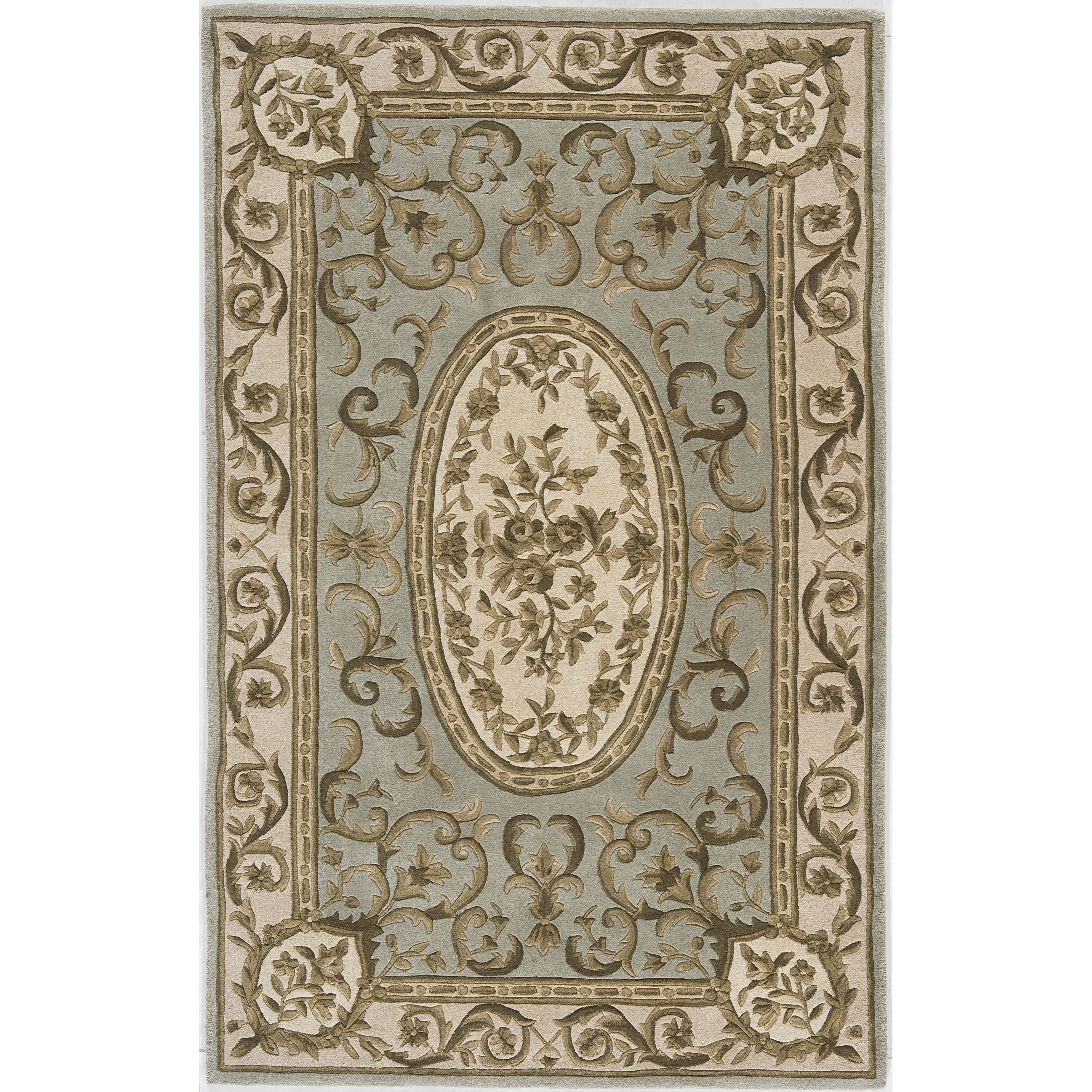 Renaissance Mint Green Area Rug (5 X 8)