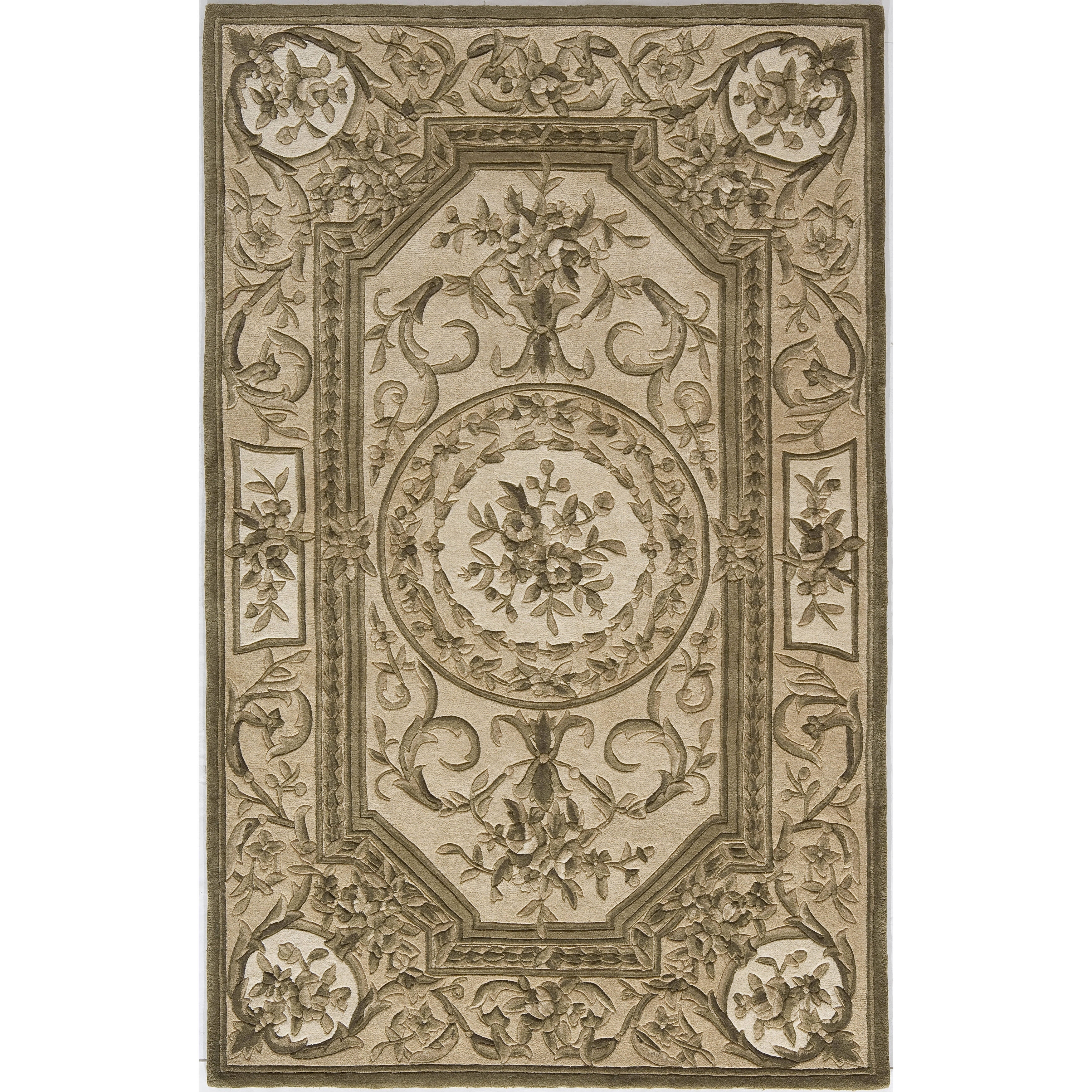 Renaissance Olive Area Rug (5 X 8)