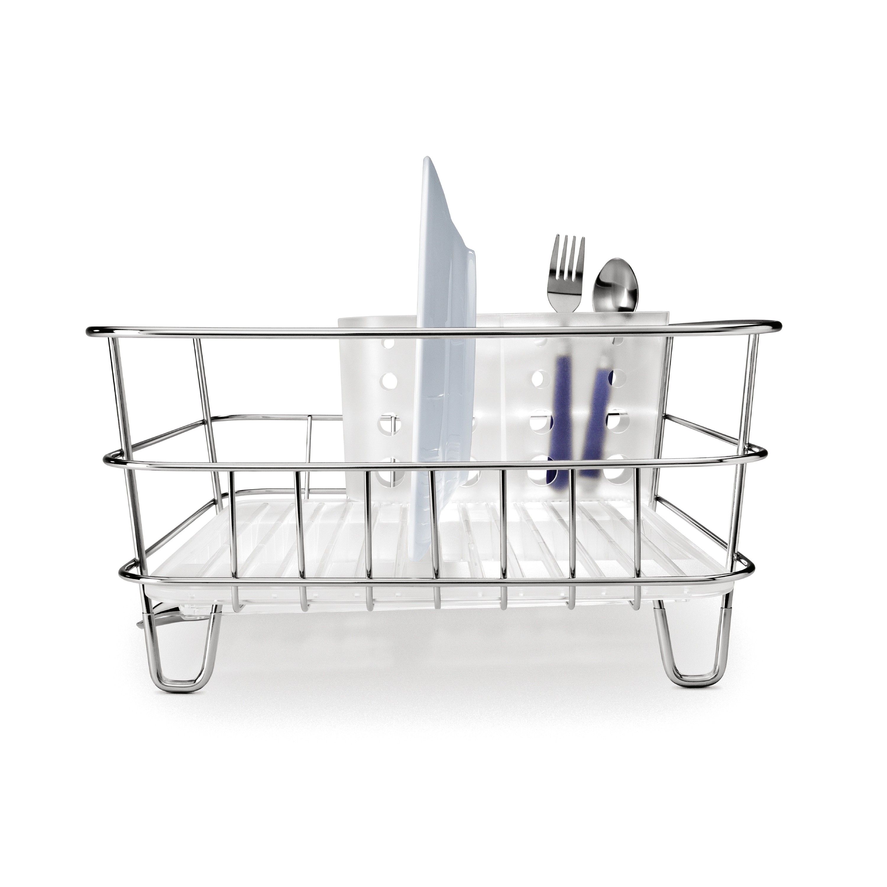 simplehuman Stainless Steel Compact Wire Frame Dish Rack Bed