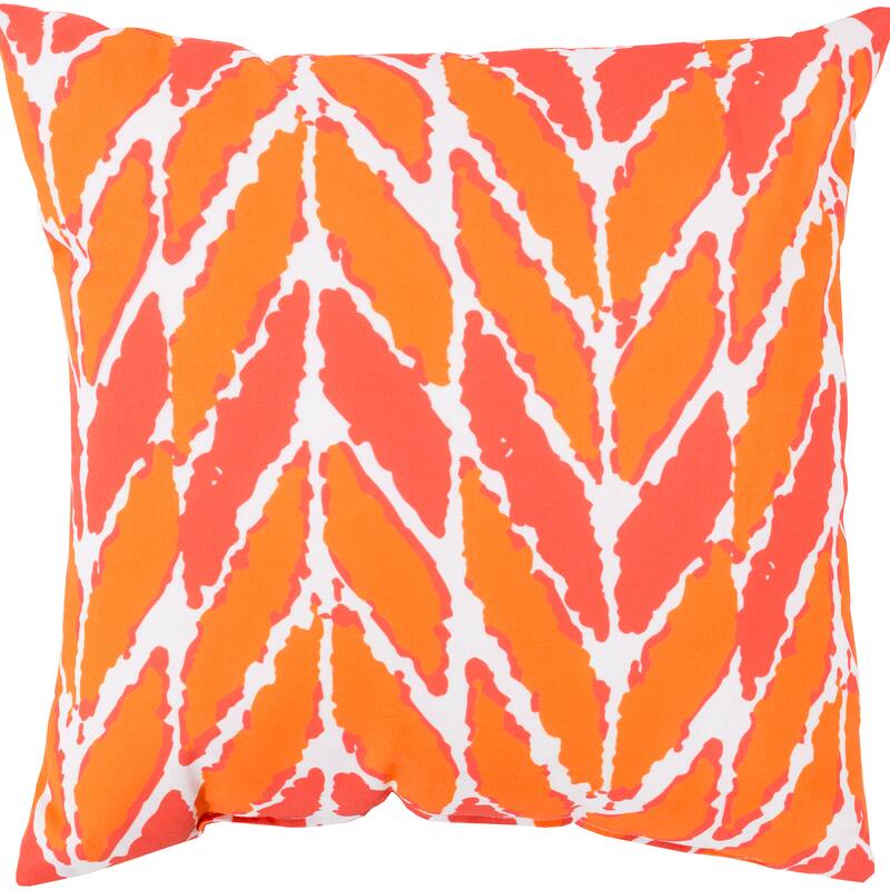 Seaweed Chevron Outdoor Safe Decorative Throw Pillow