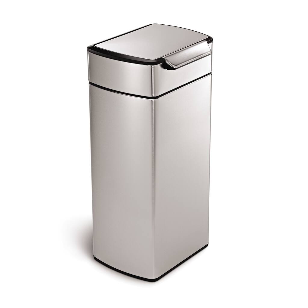 simplehuman 30-liter Rectangular Touch-Bar Waste Can