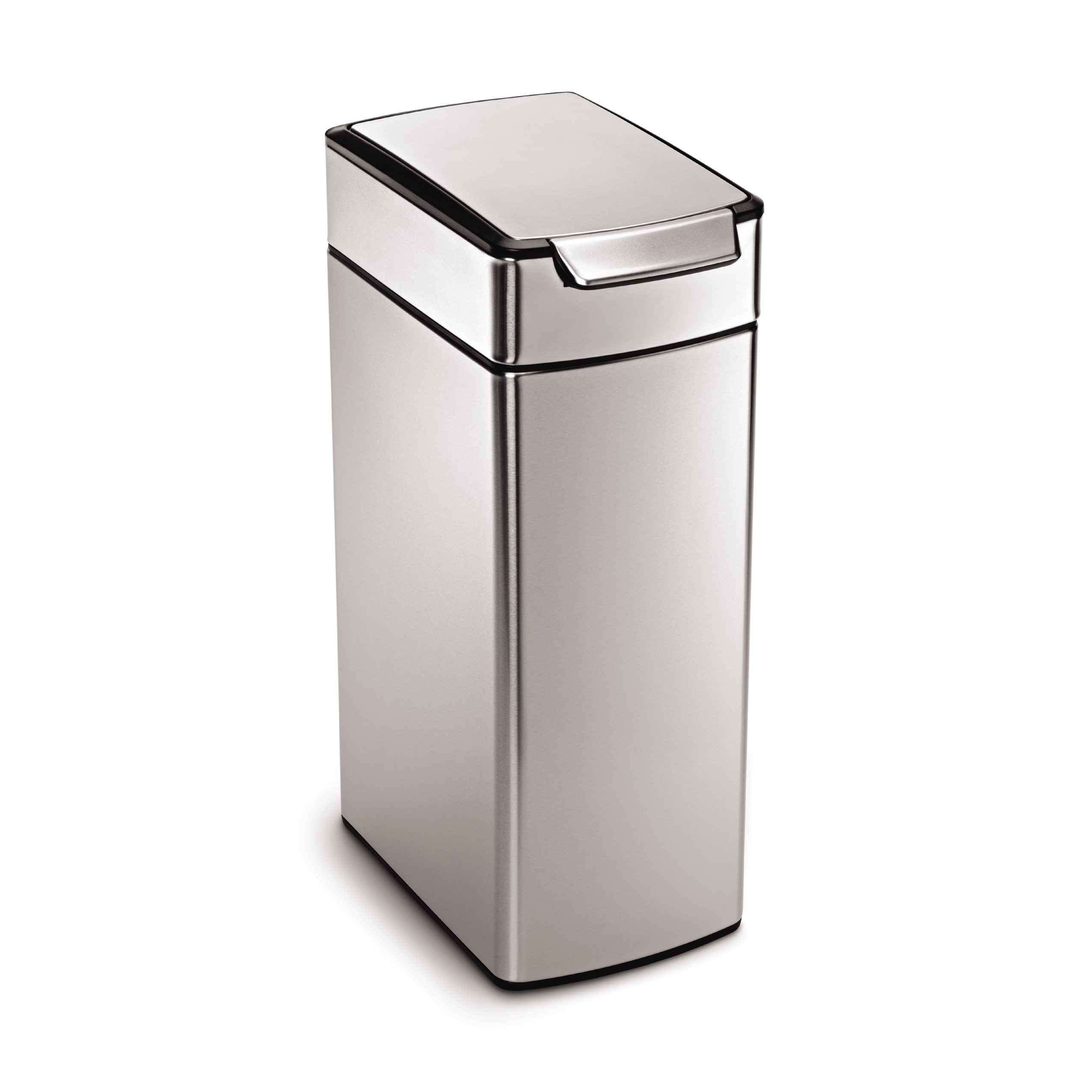 Shop Simplehuman Stainless Steel 40 Liter Slim Touch Bar Trash Can
