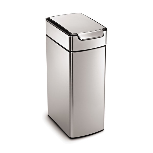 simplehuman 40 Liter Slim Touch Bar Trash Can simplehuman Trash Cans