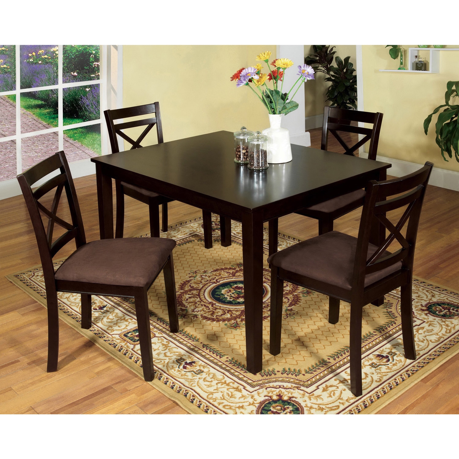 Furniture Of America Furniture Of America Seline Espresso 5 piece Dining Set Espresso Size 5 Piece Sets