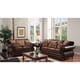 preview thumbnail 1 of 2, Furniture of America Corz Traditional Faux Leather 2-piece Sofa Set