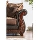 preview thumbnail 2 of 2, Furniture of America Corz Traditional Faux Leather 2-piece Sofa Set