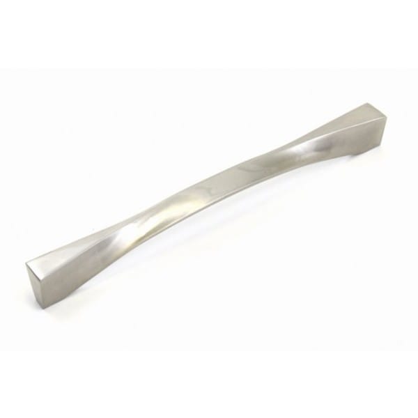 Shop Contemporary 8inch Twist Stainless Steel Finish Bar Pull