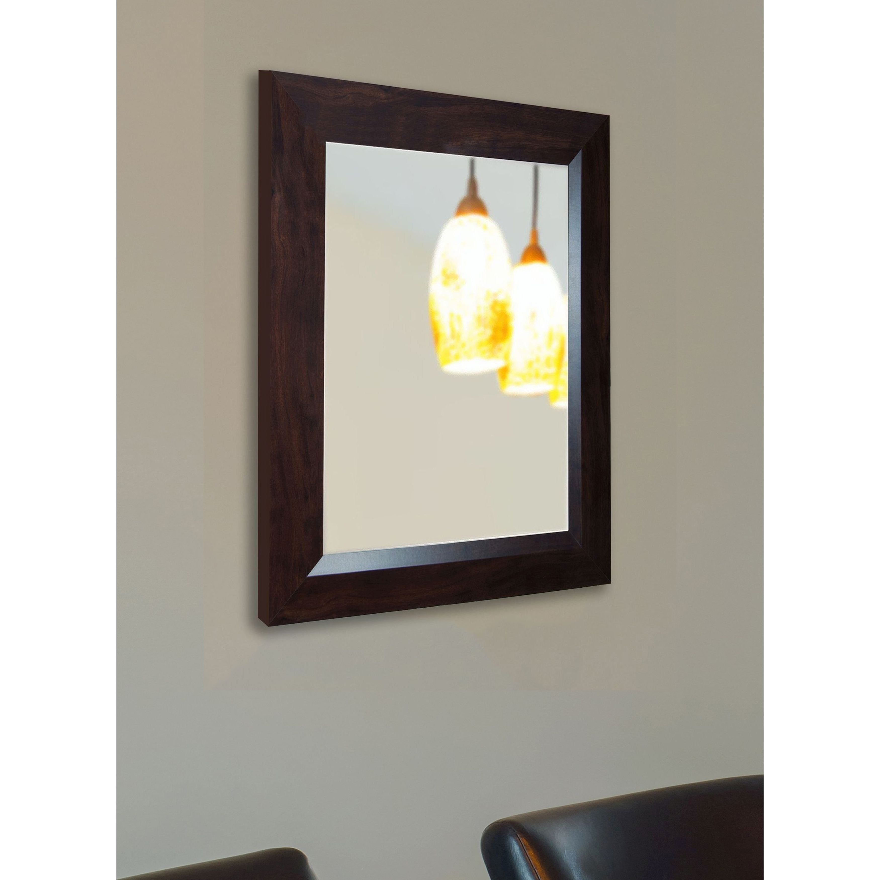 Usa Made Rayne Midwest Walnut Wall Mirror