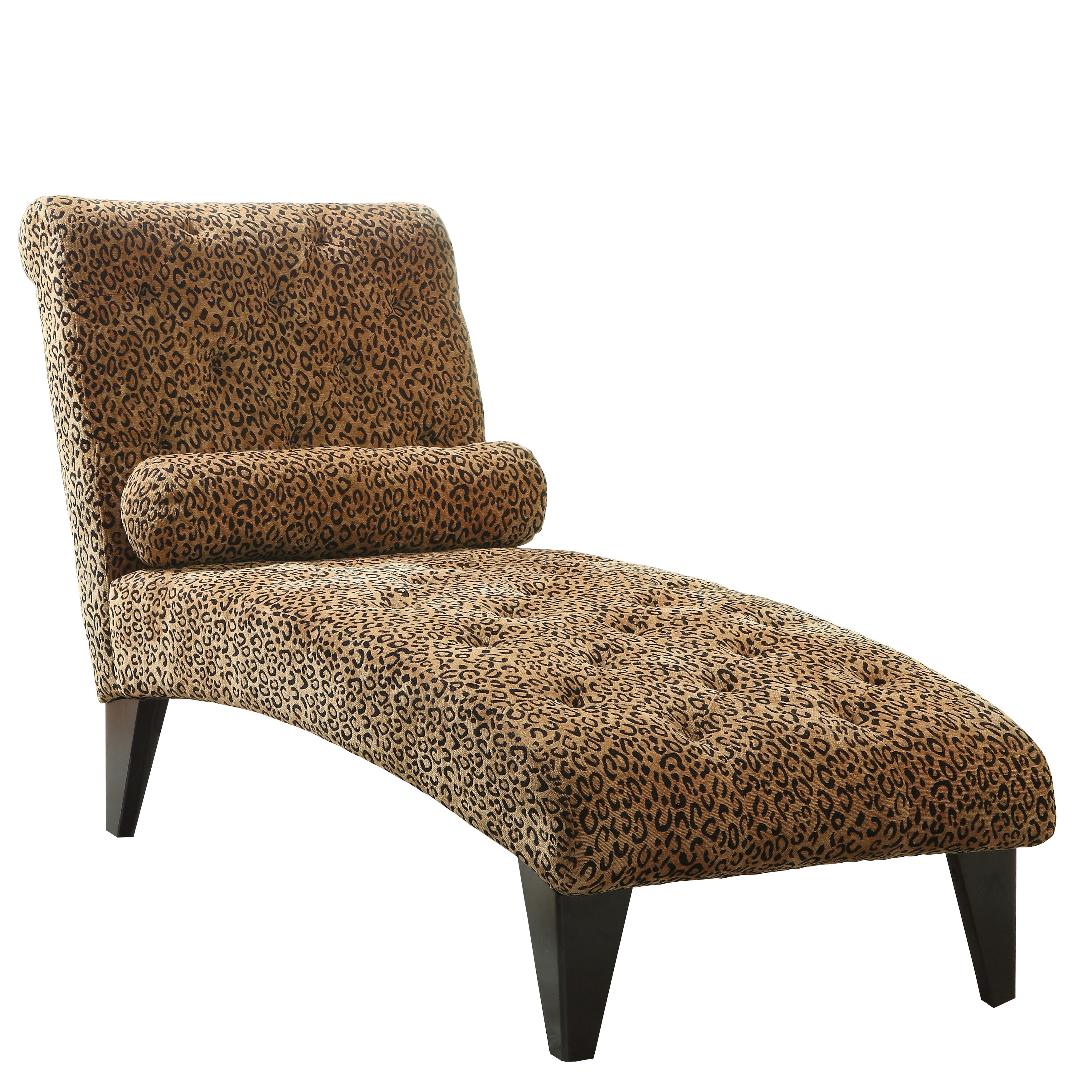 Leopard Print Chaise Lounge Chair