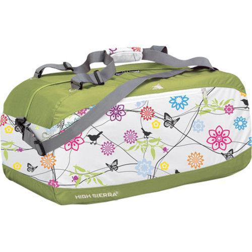 High Sierra 30in Pack n go Duffel Birds On A Wire/leaf Green