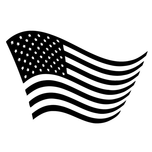 Download Shop American Flag Black Vinyl Art Wall Decal - Free ...