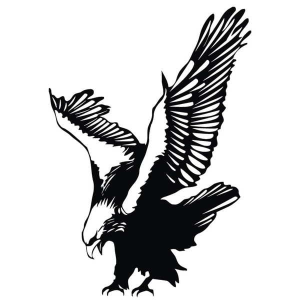 Shop Diving Eagle Vinyl Wall Art Decal - Free Shipping On Orders Over ...