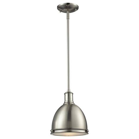 Avery Home Lighting Mason 1-light Brushed Nickel Pendant