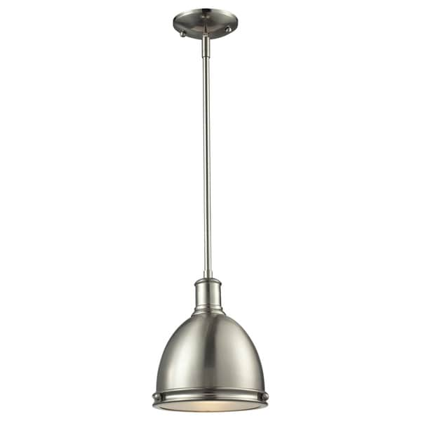 satin nickel pendant