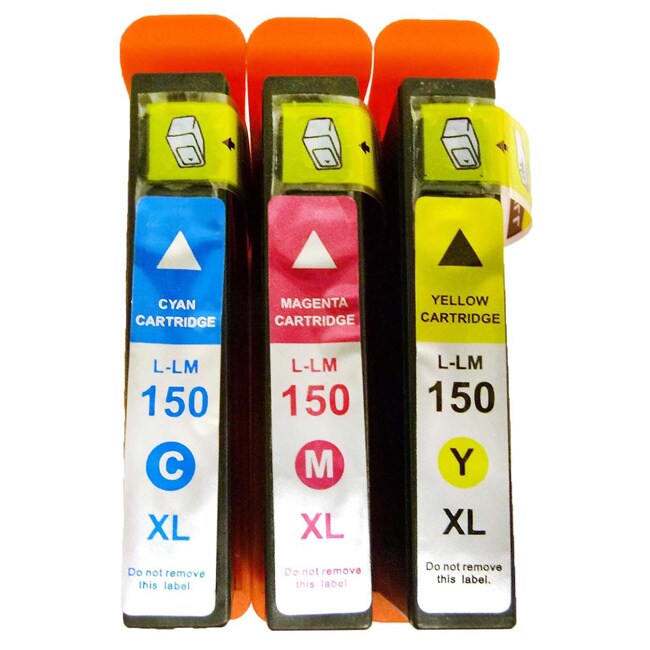 Compatible Lexmark 150xl 14n1615/ 14n1616/ 14n1618 Ink Cartridges (pack Of 3) (Cyan, magenta, yellowPrint yield Up to 700 pagesModel LM150 CMYPack of Three (3) cartridgesNon refillableWe cannot accept returns on this product.A compatible cartridge/tone