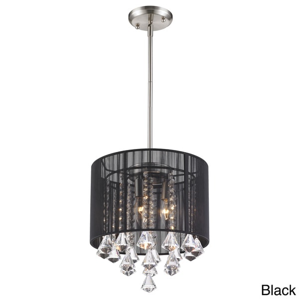 Avery Home Lighting Aura 3 light String Shade Crystal Drop Pendant