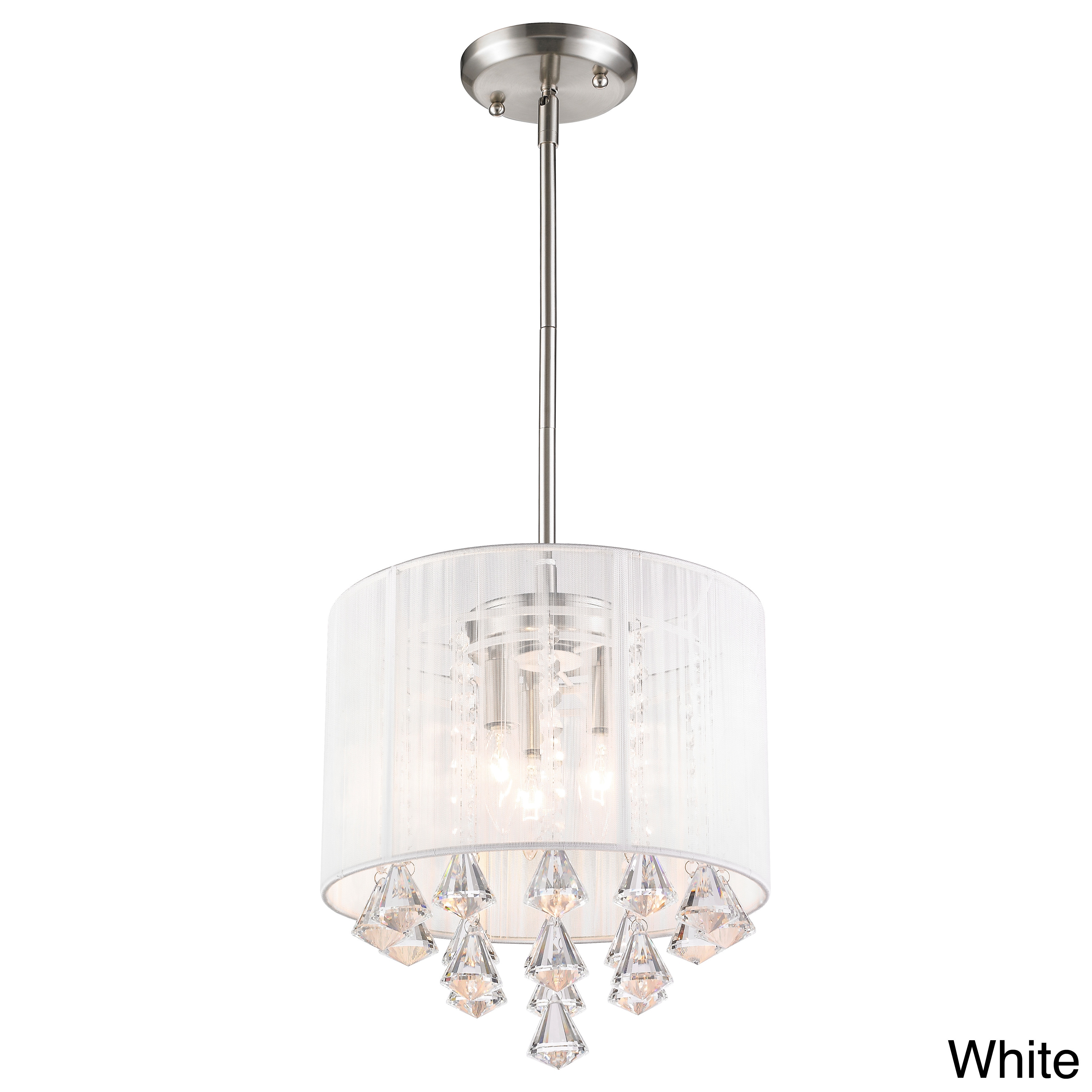 Z lite Aura 3 light String Shade Crystal Drop Pendant