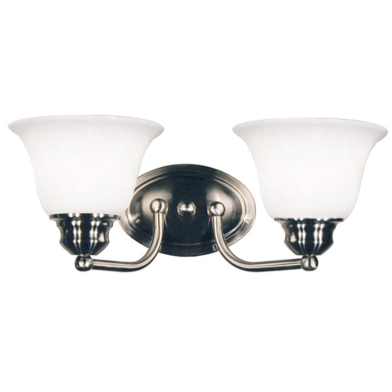 Huntingdale Brushed Nickel 2 light Vanity Sconce